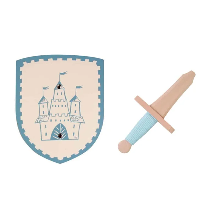 VAH TRISTAN Miniset Schild & Schwert hellblau