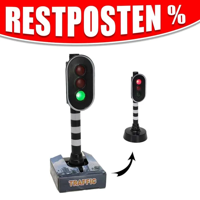 Verkehrsampe Spielzeug für Rasenteppich- 12,5 cm