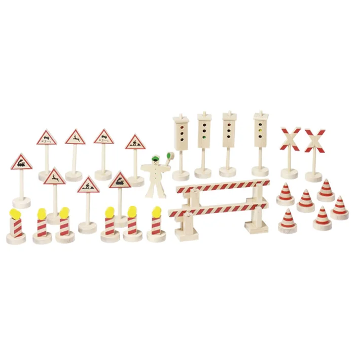 Verschiedene anschauliche Dinge für die Verkehrserziehung