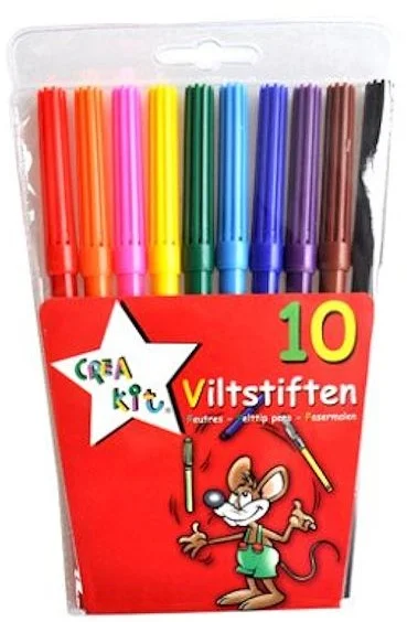 Viltstiften Crea-kit 10 stuks
