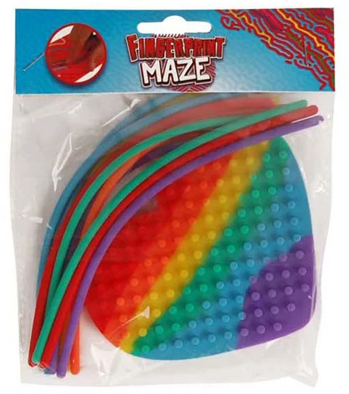 Vingerafdruk Doolhof met Sticks – Vierkant