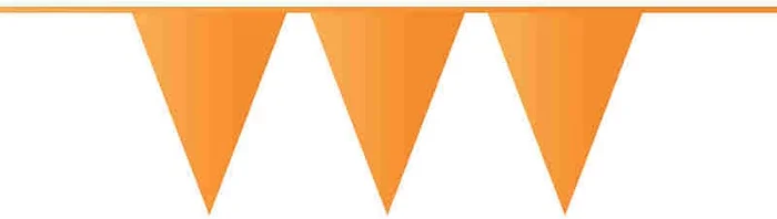 Vlaggenlijn 10 meter oranje