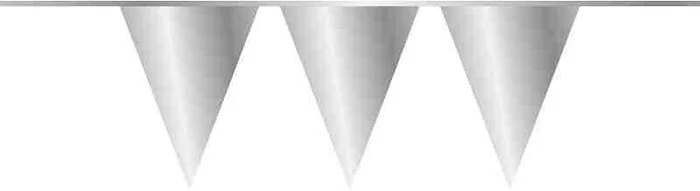 Vlaggenlijn 10 meter zilver