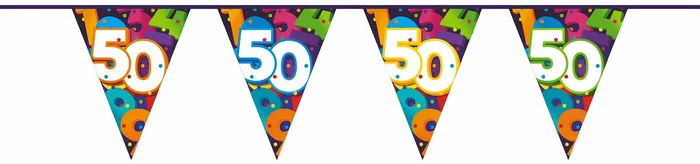 Vlaggenlijn Cijfers 10 meter – 50 jaar