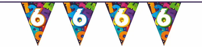 Vlaggenlijn Cijfers 10 meter – 6 jaar