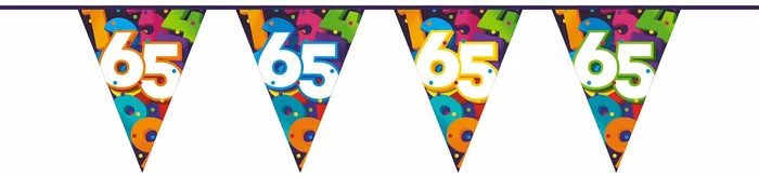 Vlaggenlijn Cijfers 10 meter – 65 jaar