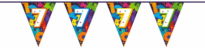 Vlaggenlijn Cijfers 10 meter – 7 jaar