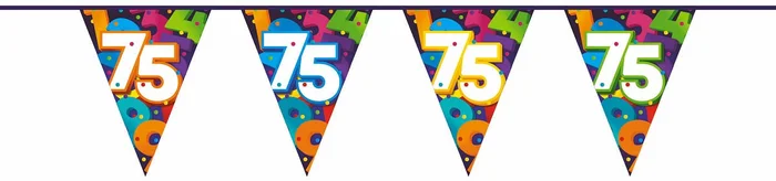 Vlaggenlijn Cijfers 10 meter – 75 jaar