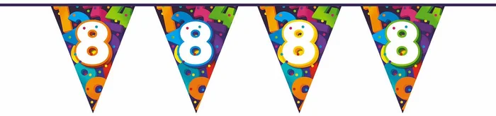 Vlaggenlijn Cijfers 10 meter – 8 jaar