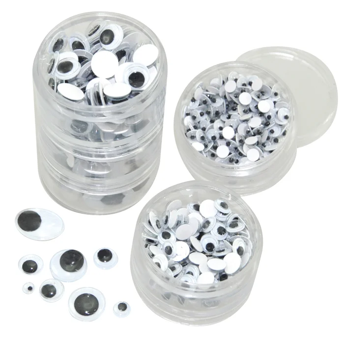 Wackelaugen in verschiedenen Größen