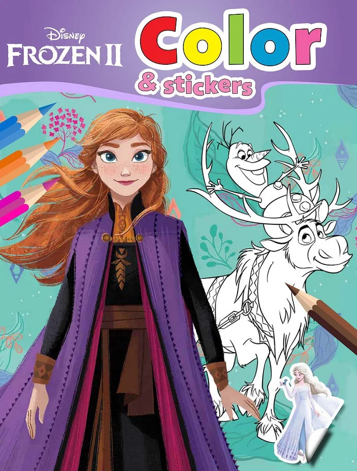 Walt Disney color and stickers – Frozen