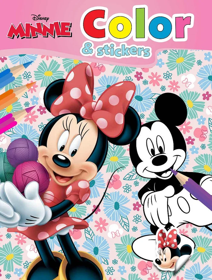 Walt Disney color and stickers – Minnie