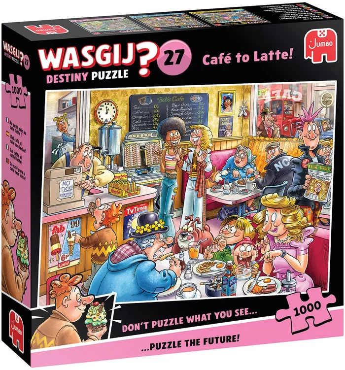 Wasgij Destiny 27 Legpuzzel – De Koffieshop!, 1000st.