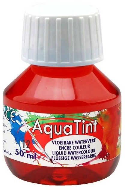 Waterverf aqua tint donkerrood | 50ml