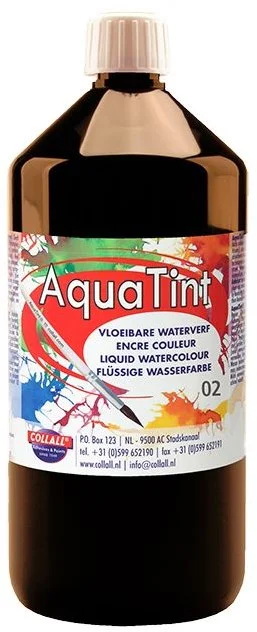 Waterverf aqua tint zwart | 1000ml