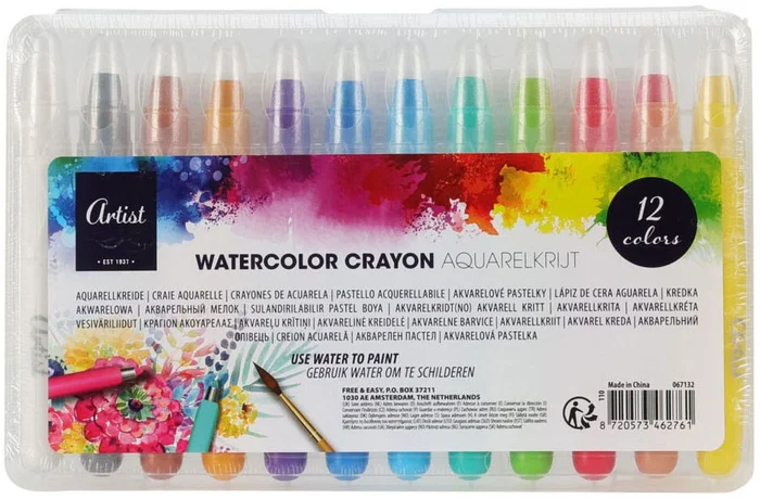 Waterverf Krijt Set van 12st.