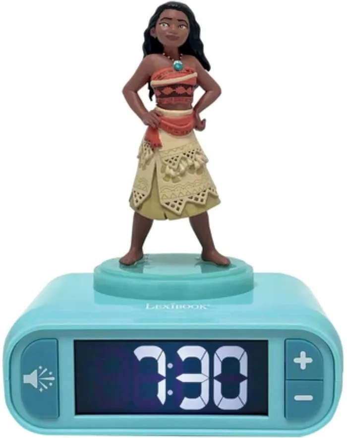 Wekker Radio 3D Vaiana met licht en geluidseff.