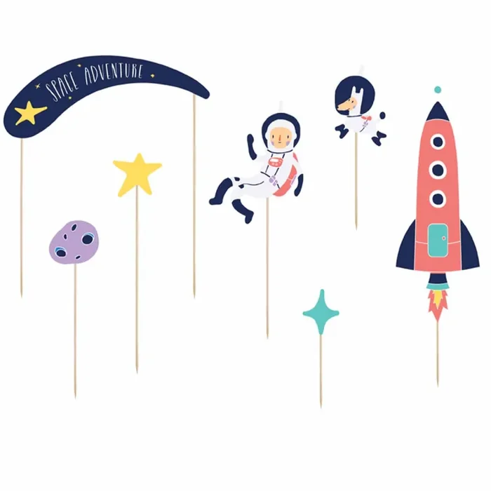 Weltall Tortendekoration 7tlg. Neue Aktion