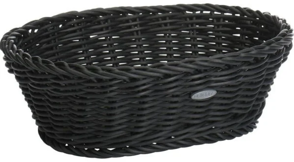 Westmark Saleen Brotkorb oval 26x19x8cm – schwarz