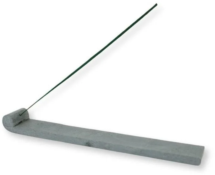 Wierookhouder speksteen grijs 27,5 cm