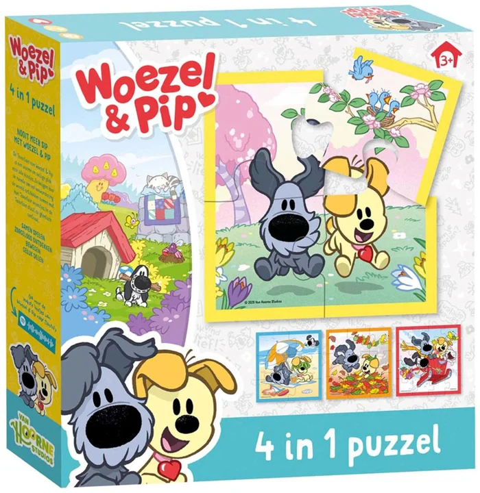 Woezel & Pip 4 in 1 Puzzel