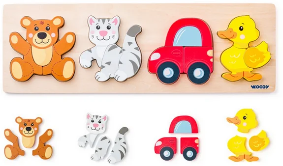 Woody Woody Puzzel baby aan boord 91360