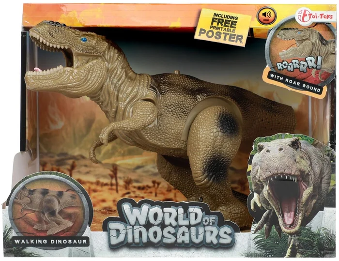 World of Dinosaurs Dino T-Rex Lopend met Geluid