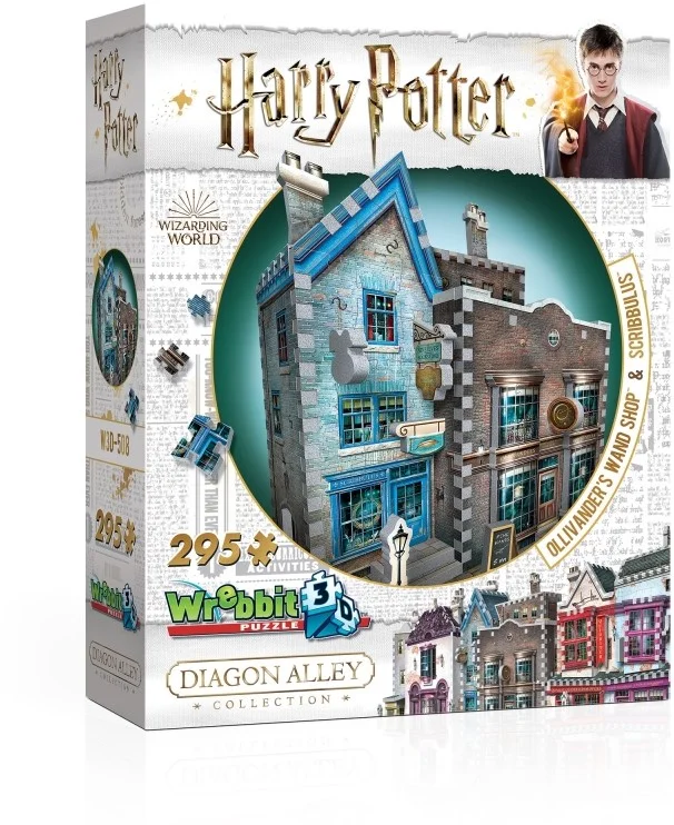 Wrebbit Wrebbit 3D Puzzle – Harry Potter Ollivander’s Wand Shop & Scribbulus (295)