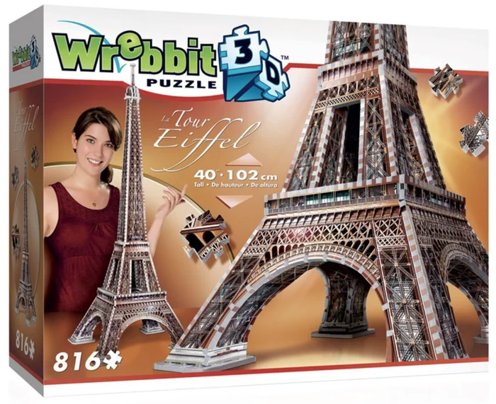 Wrebbit Wrebbit 3D-Puzzle – La Tour Eiffel (816)