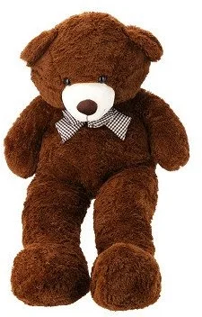 XXL Knuffelbeer Pluche Donkerbruin, 120cm