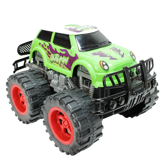 XXL Monster Truck grün mit Schubstange – ca. 40 cm