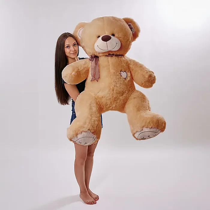 XXL Teddy 160cm COFFEE „I LOVE YOU“