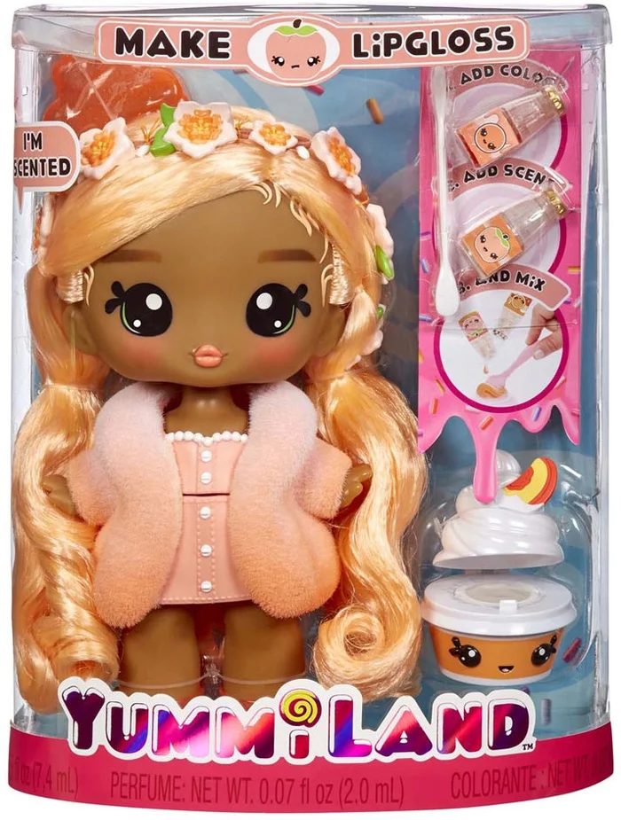 Yummiland Grote pop + lipglossdiertje – Piper Peach