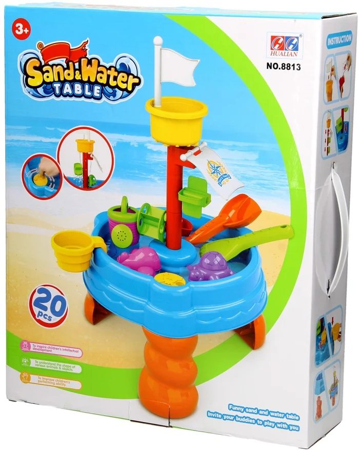 Zand- en Watertafel met Toren, 20dlg.