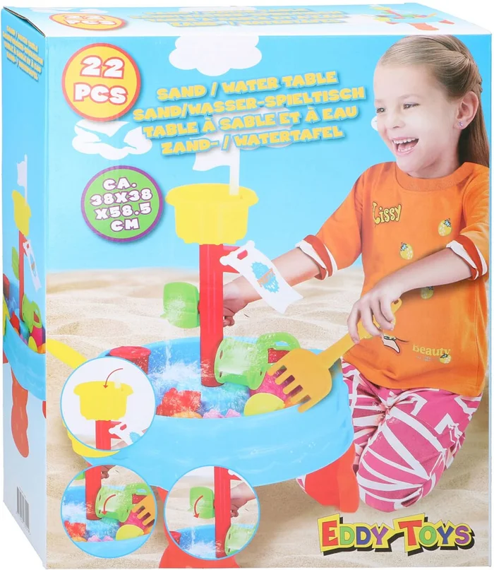 Zand- en Watertafel met Toren, 22dlg.