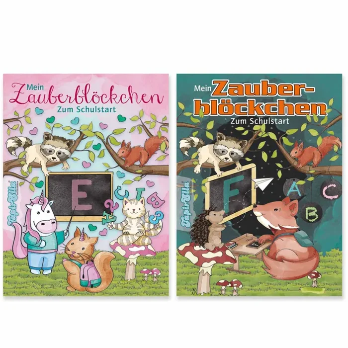 Zauberblock Schulstart DIN-A-6 2 Stück