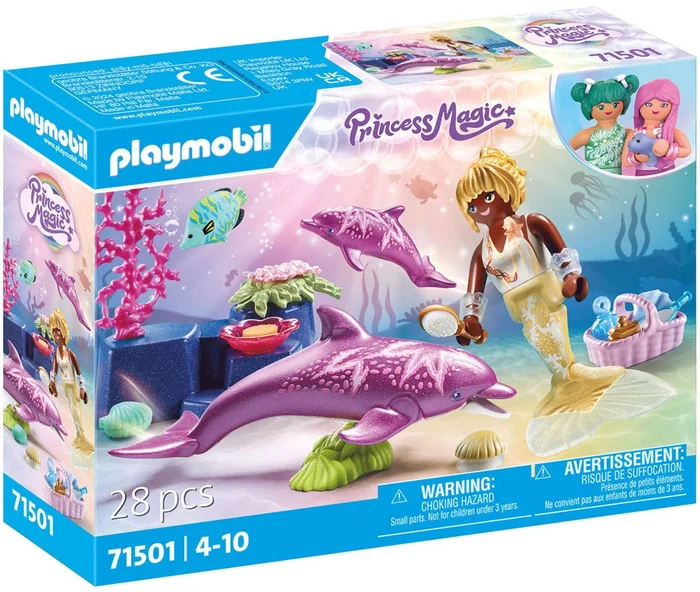 Zeemeermin Met Dolfijnen