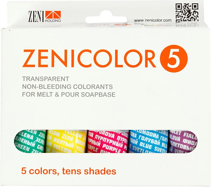 Zeepverf Kleur, 5x30gr
