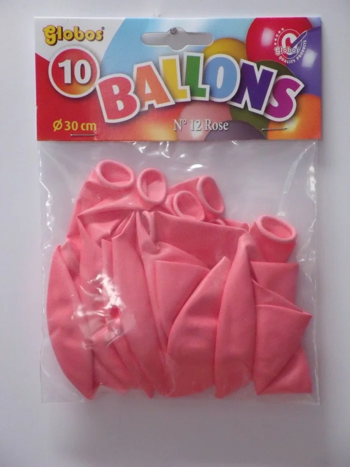 Zehn rosa Ballons in Twisk-Tasche