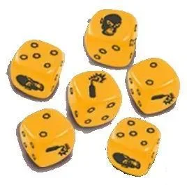 Zombicide Yellow Special Dice