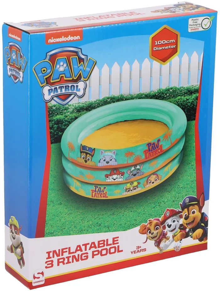 Zwembad Paw Patrol 3 Rings 100 Cm